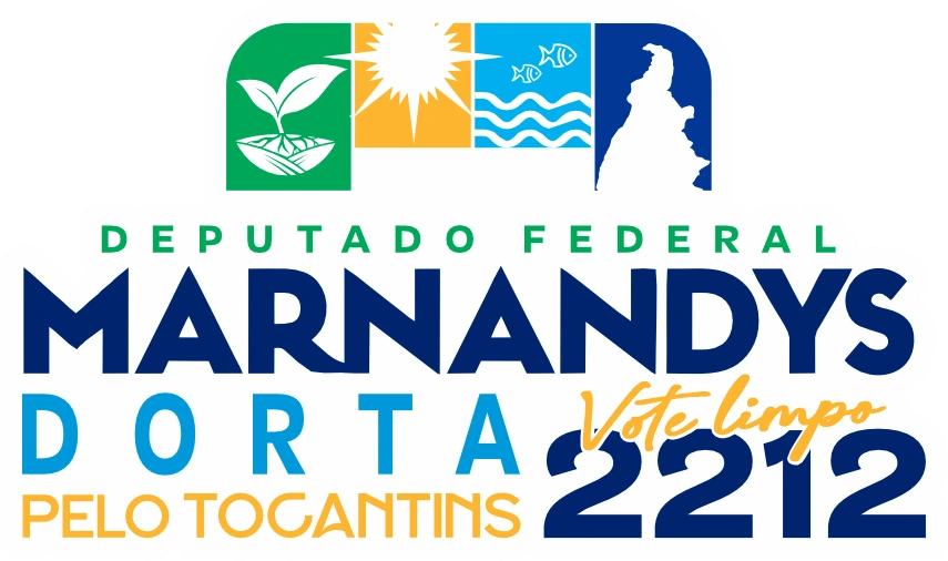 Logomarca da campanha Marnandys Dorta, Deputado Federal pelo Tocantins, número 2212