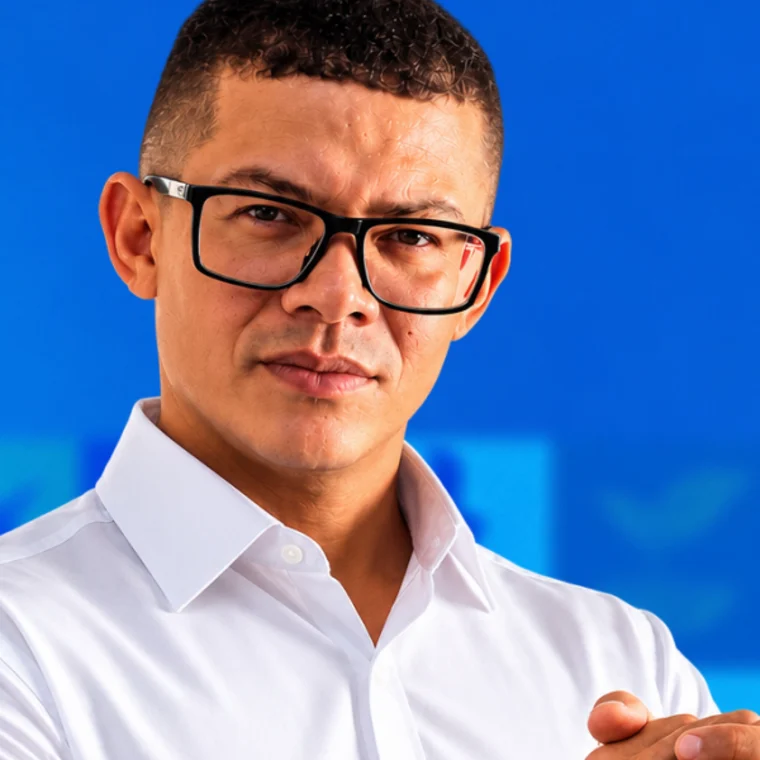 Retrato de Marnandys Dorta, técnico agrícola e empresário, candidato a Deputado Federal pelo Tocantins.